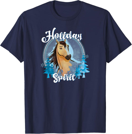 Spirit Riding Free - Holiday Spirit T-Shirt - T-Shirt | Navy