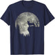 Cardigan Welsh Corgi And Moon Halloween T-Shirt - T-Shirt | Navy