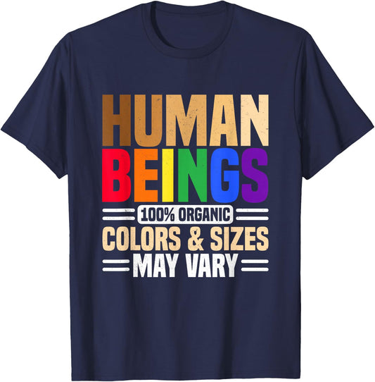 Human Beings 100% Organic Colors and Sizes May Vary Divers T-Shirt - T-Shirt | Navy