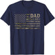 Dad Sons First Hero Daughters First Love Father's Day Camo T-Shirt - T-Shirt | Navy