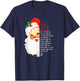 Santa Twas the Night Before Christmas Matching Pajamas T-Shirt - T-Shirt | Navy