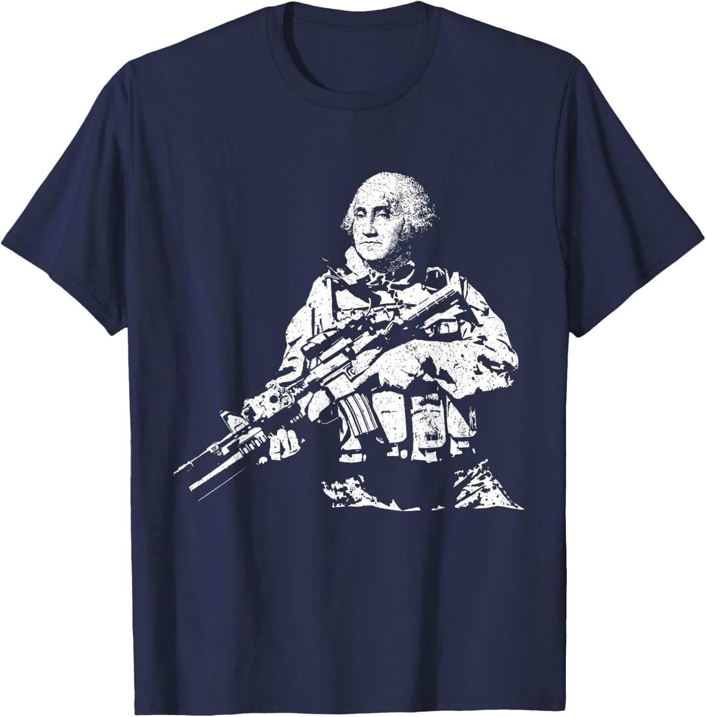 Presidential Commandos George Washington Funny Tactical T-Shirt - T-Shirt | Navy
