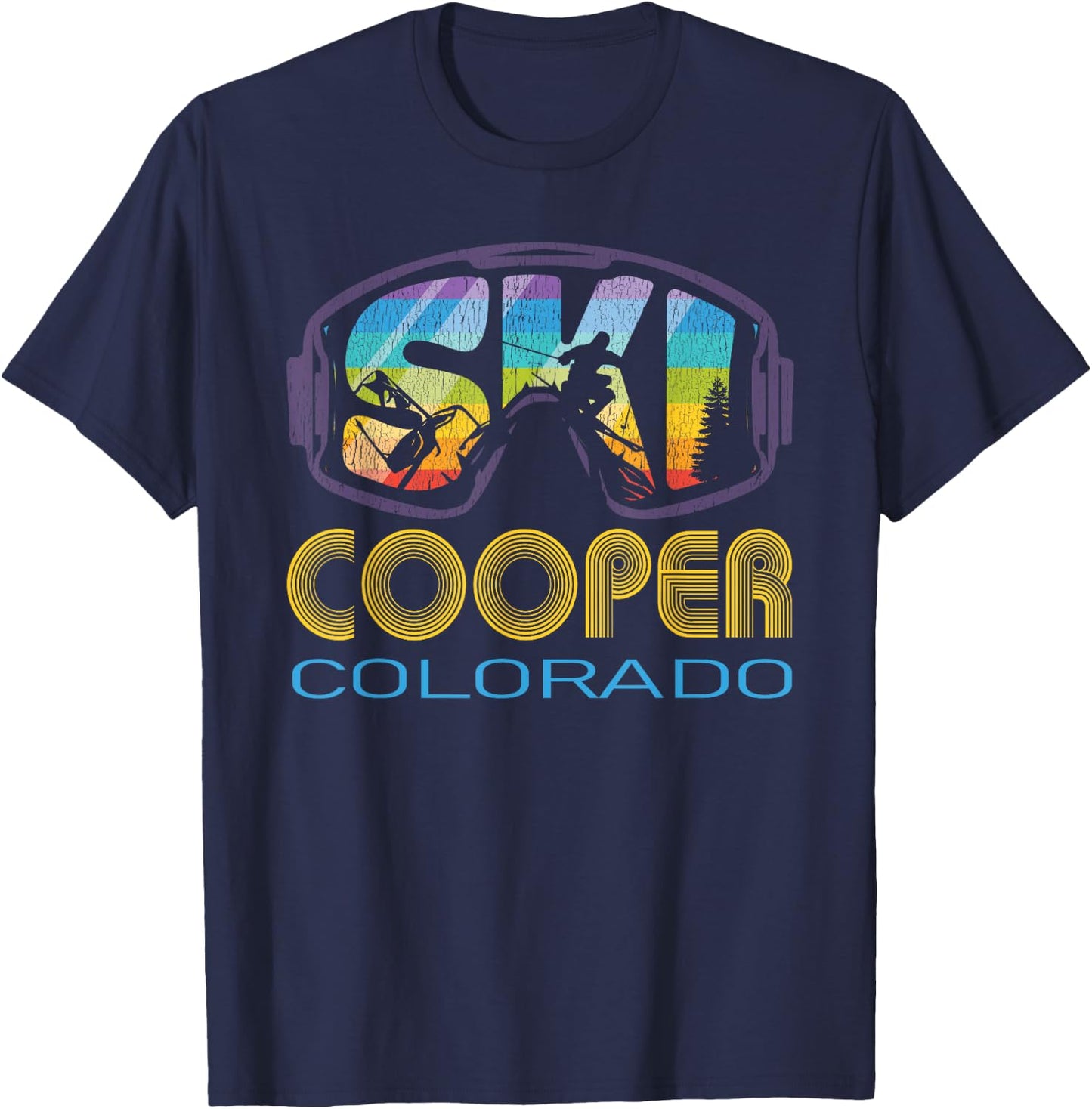 Ski Cooper Colorado Skiing Vacation T-Shirt - T-Shirt | Navy
