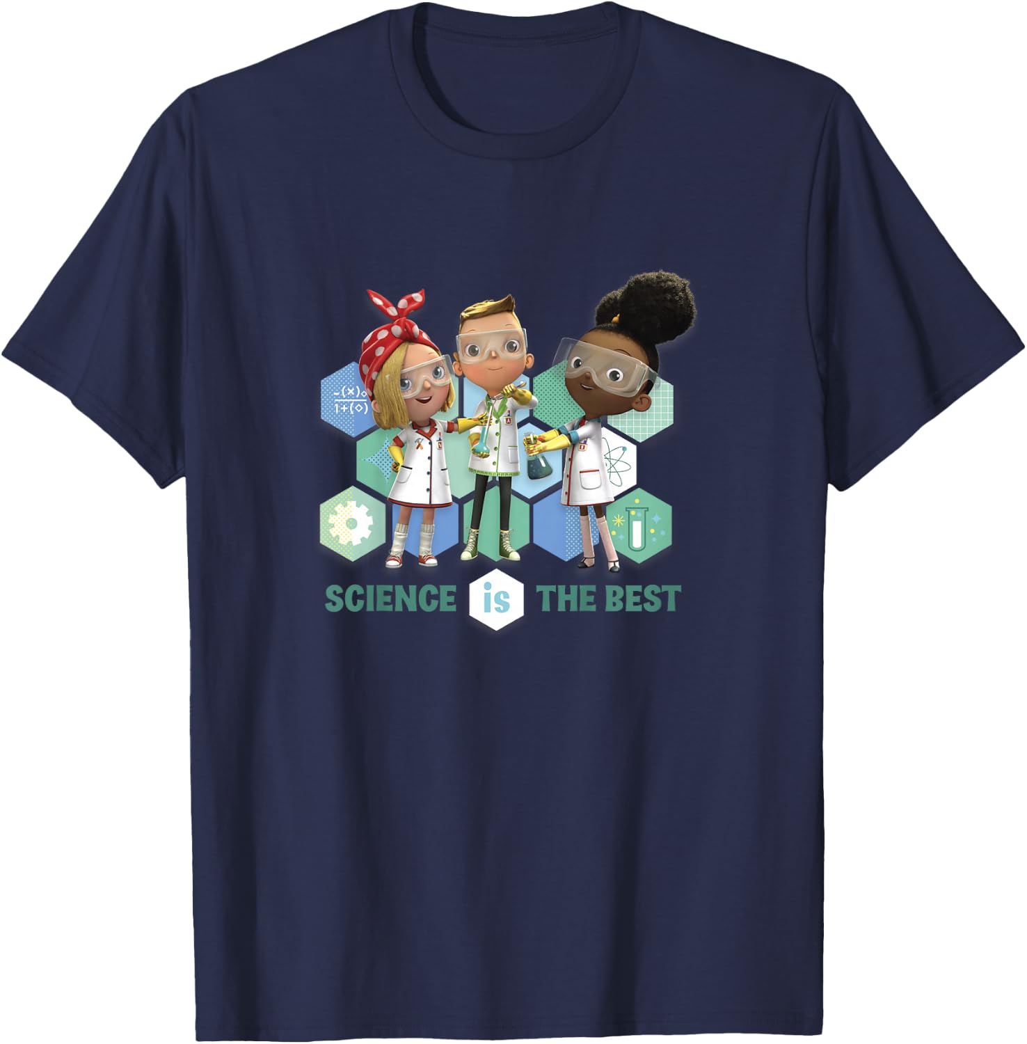 Kids Ada Twist, Scientist Group Shot Science Is The Best T-Shirt - T-Shirt | Navy
