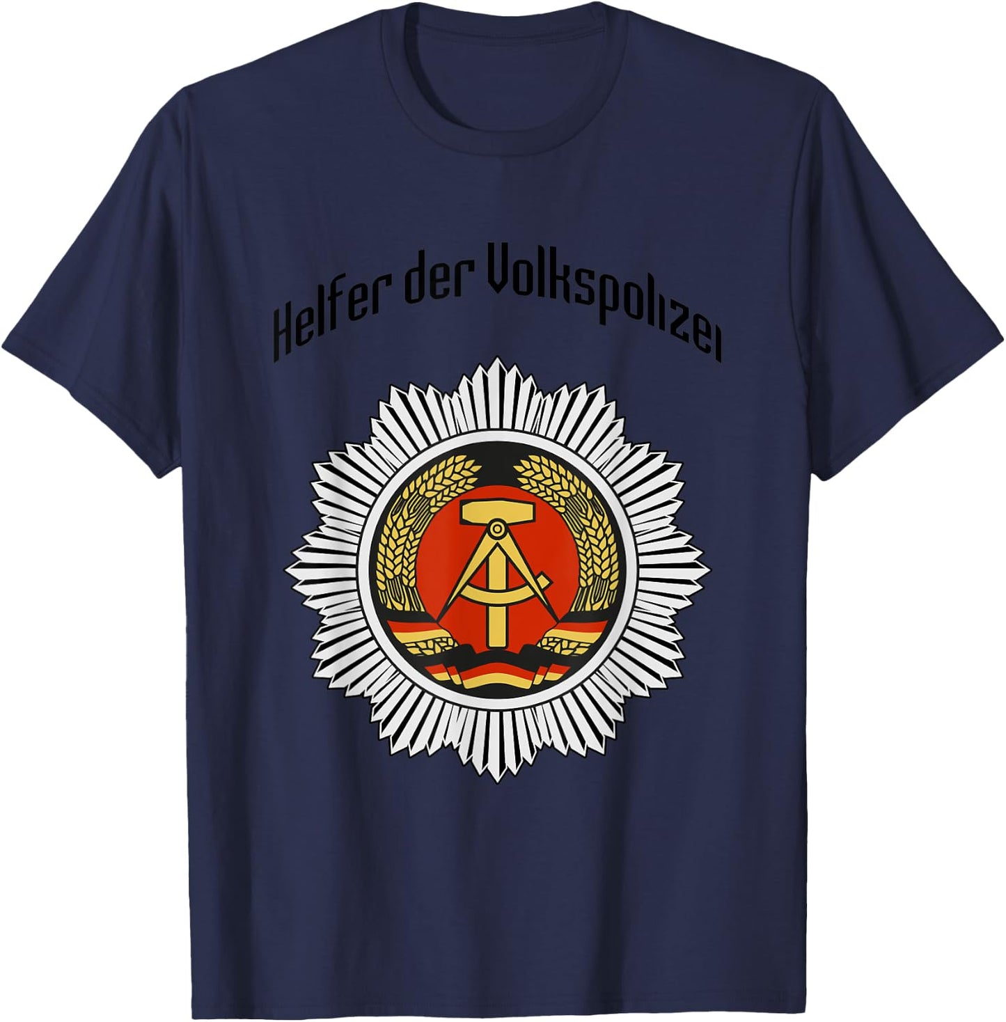 GDR Germany NVA USSR Berliner military T-Shirt - T-Shirt | Navy