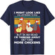 I Am Thinking About Getting More Chickens Farming Farmer T-Shirt - T-Shirt | Navy