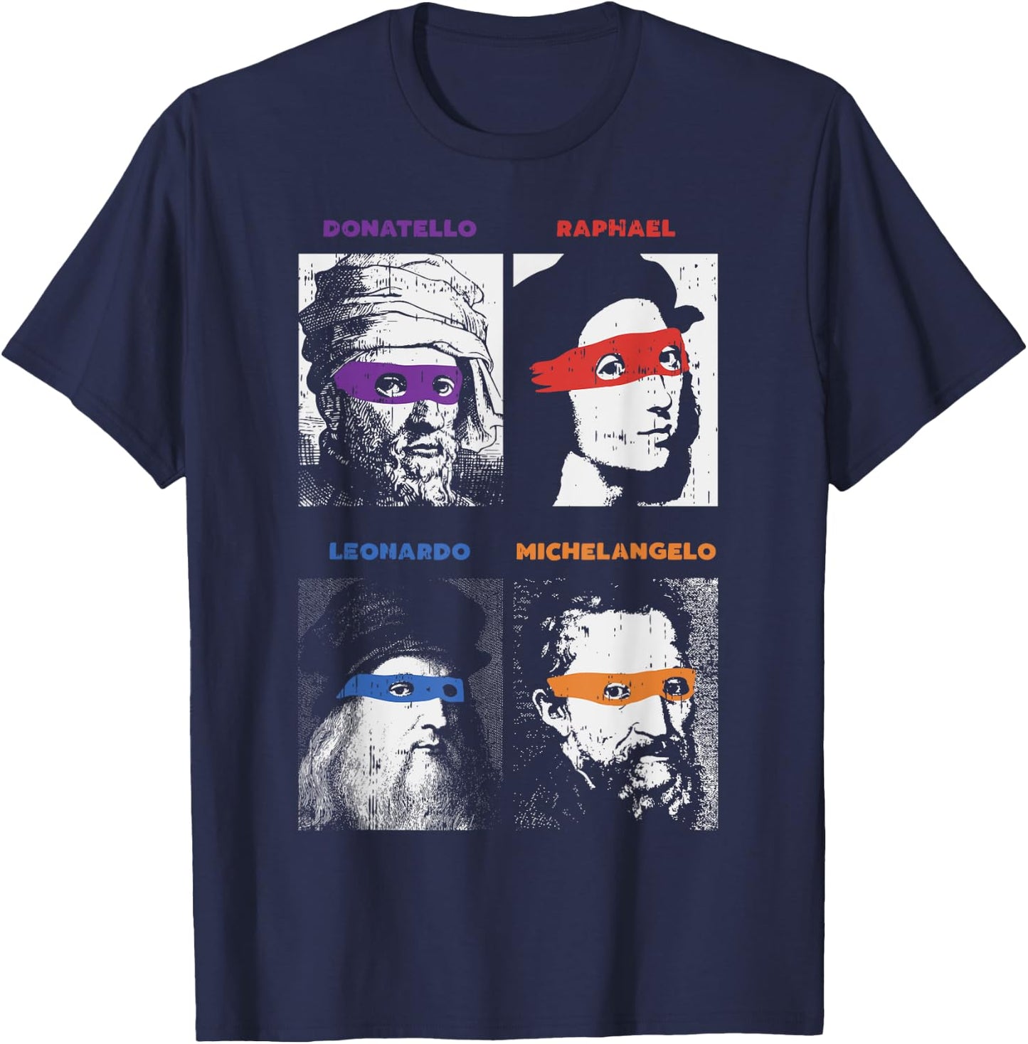Renaissance Ninja Artists Funny Saying Pop Art Painter Gift T-Shirt - T-Shirt | Navy