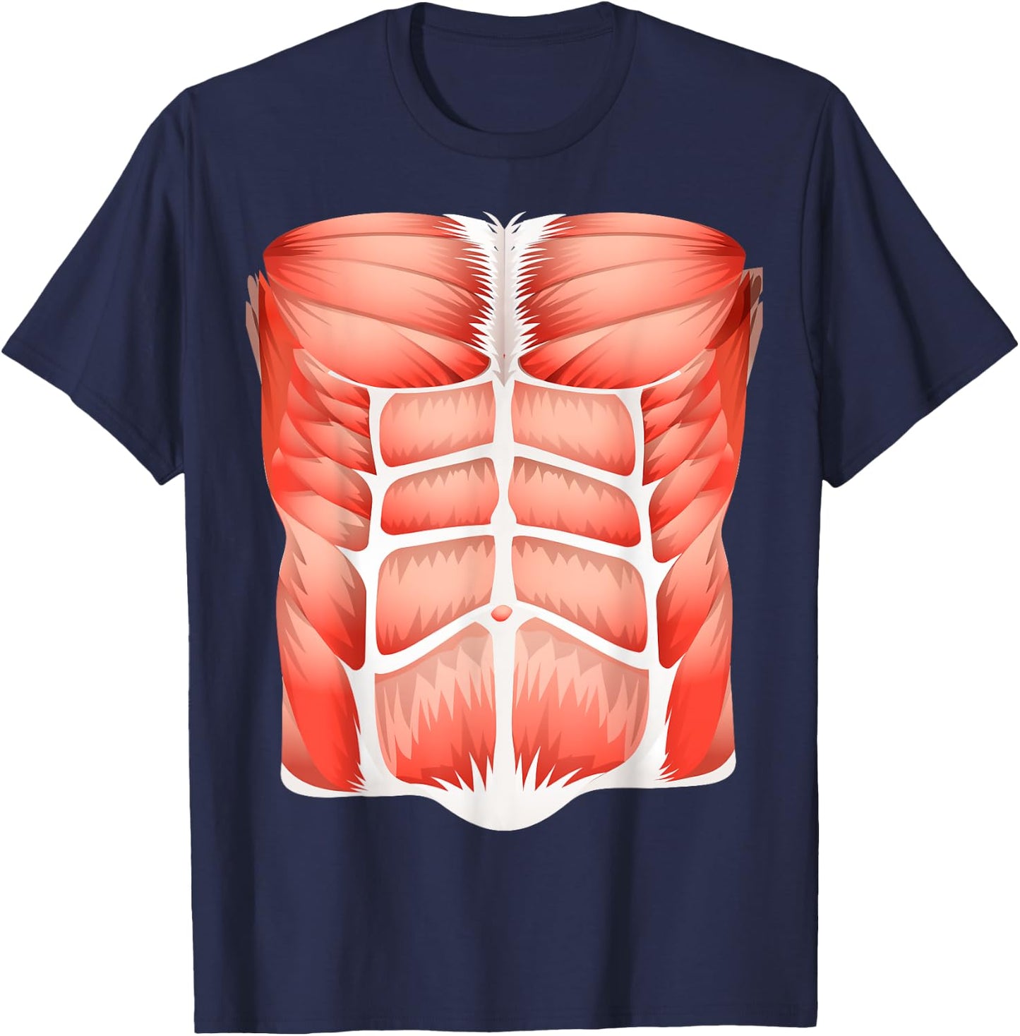 Funny Halloween Costume human muscle anatomy T-Shirt - T-Shirt | Navy