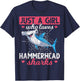 Just A Girl Who Loves Hammerhead Sharks Predator Hammerhead T-Shirt - T-Shirt | Navy