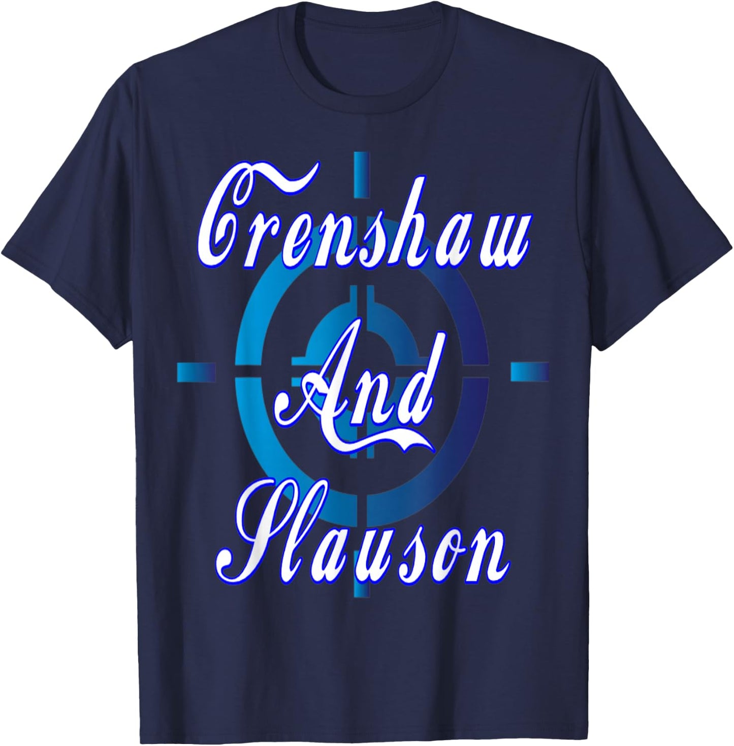 Crenshaw And Slauson Hustle Shirt T-Shirt - T-Shirt | Navy