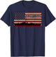 USS Robert F Keller DE-419 Ship American Flag Kids Men T-Shirt - T-Shirt | Navy