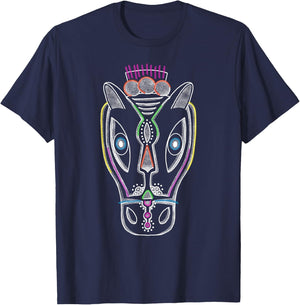 Decorated Horse Mask, Nicaragua, Nicaragua T-Shirt - T-Shirt | Navy
