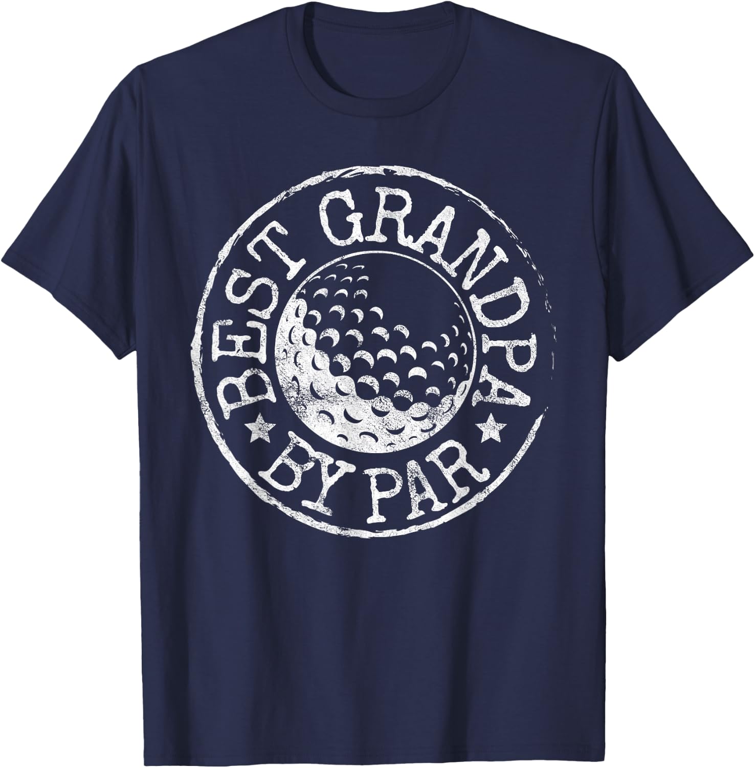 Best Grandpa by Par Golf Father's Day Gift Grandad Golfer T-Shirt - T-Shirt | Navy