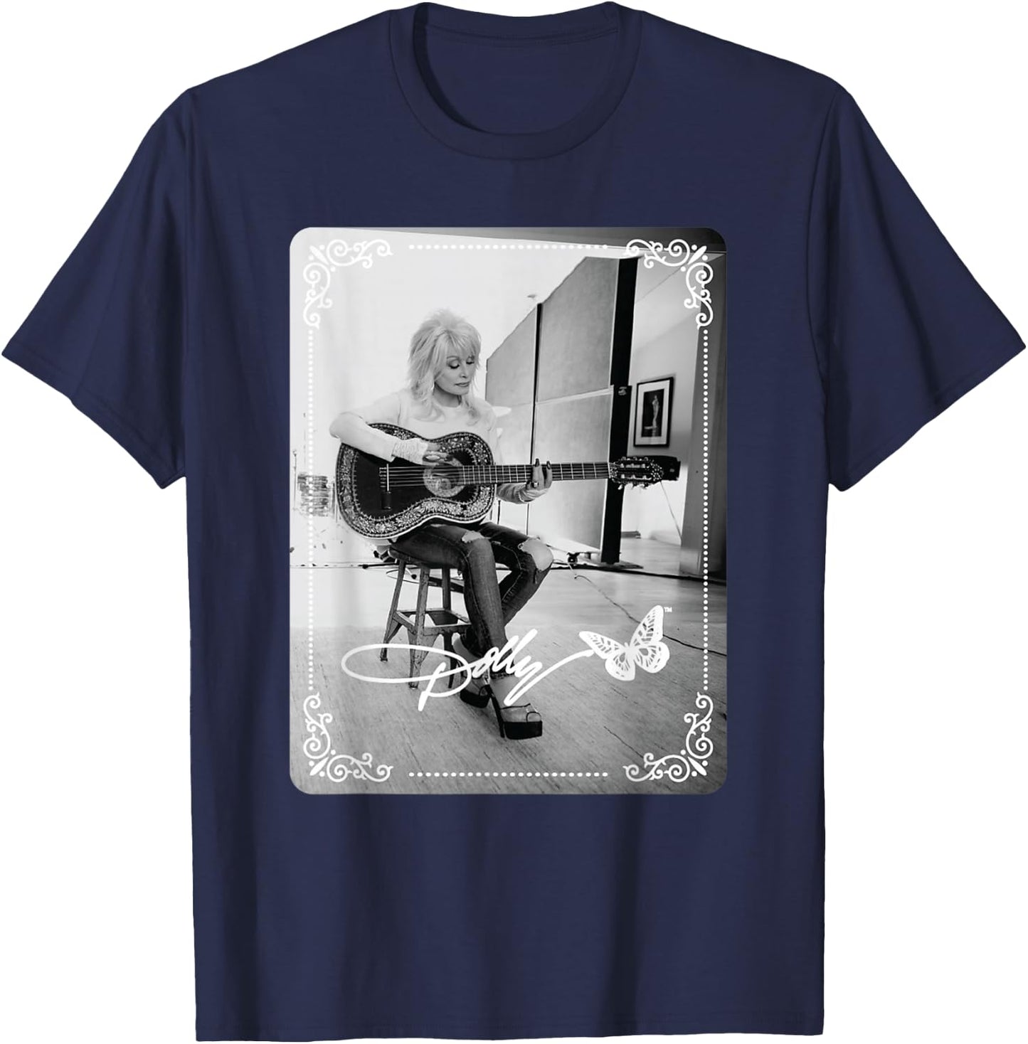 Dolly Parton in the Studio T-Shirt - T-Shirt | Navy
