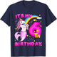 6th Birthday Unicorn Mermicorn Mermaid Gifts For Girls T-Shirt - T-Shirt | Navy