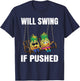 Will Swing If Pushed Pineapple Couple Swinger Men Women T-Shirt - T-Shirt | Navy