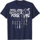 Reel Cool Fishing Fool American Flag Shirt Men T-Shirt - T-Shirt | Navy