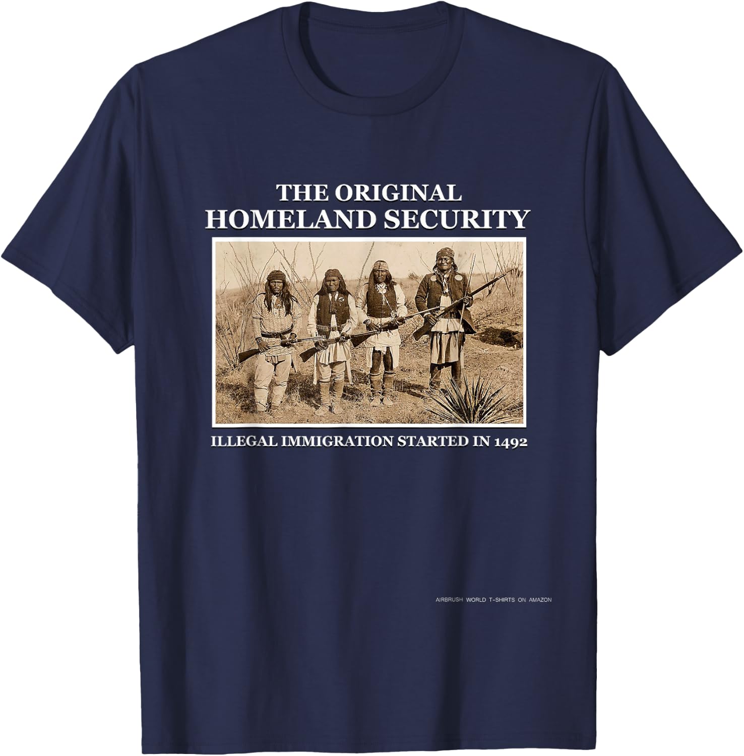 The Original Homeland Security Immigration T-Shirt - T-Shirt | Navy