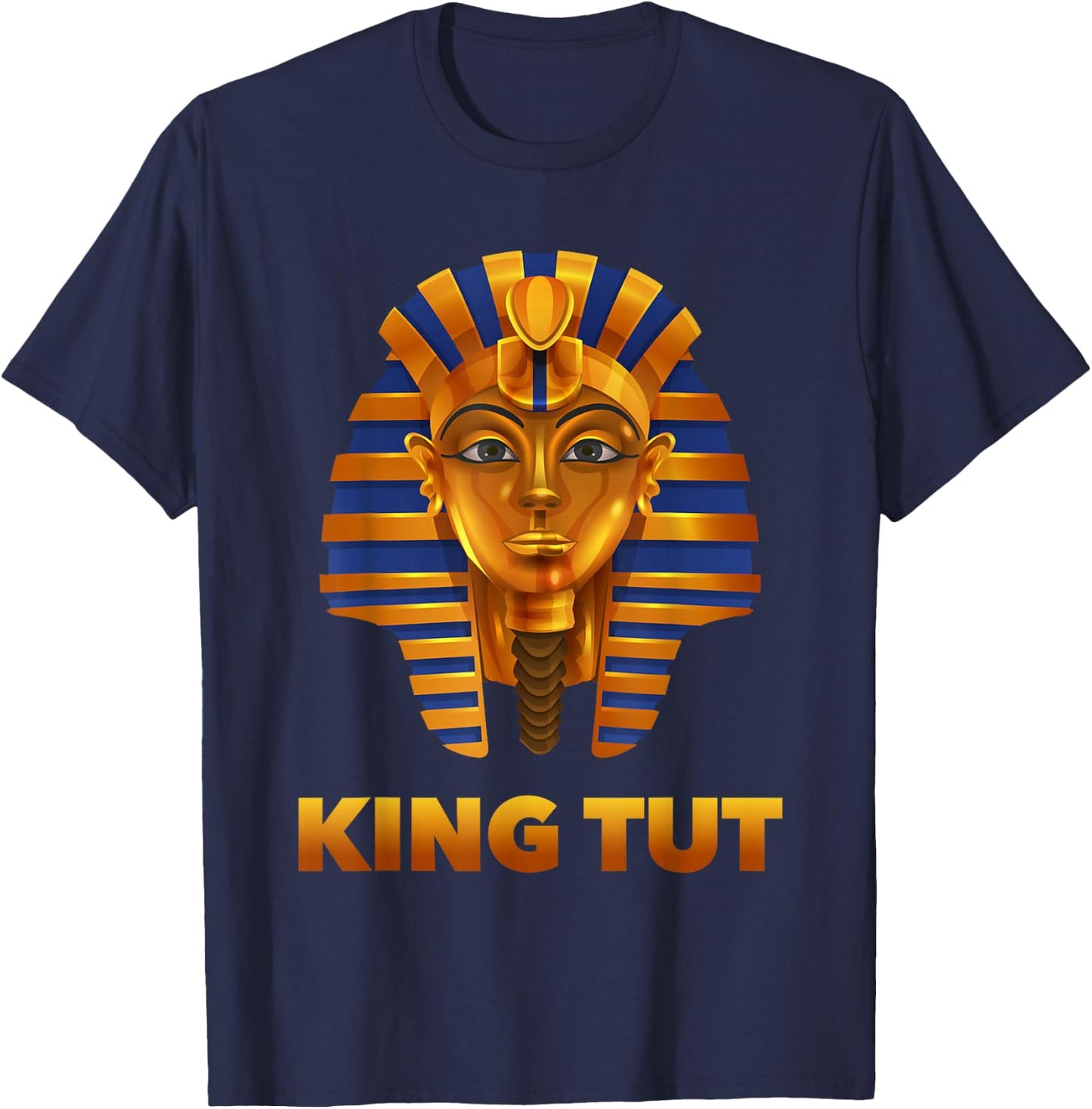 #1 The Egyptian Pharaoh King Tut Mask , Tutankhamun T-Shirt - T-Shirt | Navy