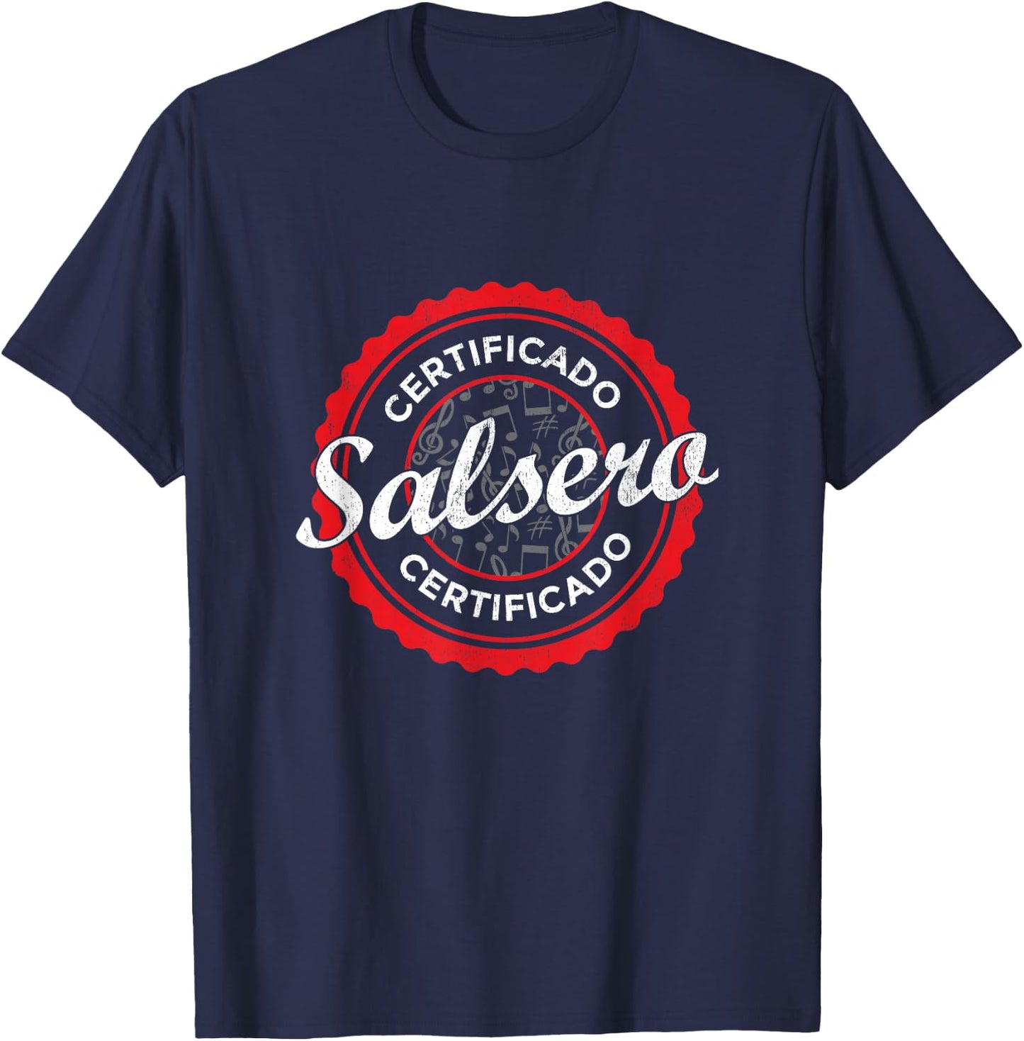 Certificado Salsero Funny Salsa Dancing T-Shirt - T-Shirt | Navy