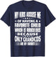 My Grandkids Are My Favorite Funny Grandma & Grandpa Quote T-Shirt - T-Shirt | Navy