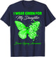 Butterfly I Wear Green For My Daughter Brain Injury T-Shirt - T-Shirt | Navy