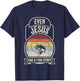 Retro Vintage Even Jesus Had A Fish Story Fishing T-Shirt - T-Shirt | Navy