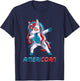 Dabbing Americorn Unicorn 4th Of July Mericorn Merica Kids T-Shirt - T-Shirt | Navy