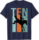 10th Birthday Kids Retro Rodeo Horse Lovers Cowboys Rider T-Shirt - T-Shirt | Navy