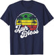 Jah Bless Vintage Jamaica Reggae Jamaican Vacation Gift T-Shirt - T-Shirt | Navy