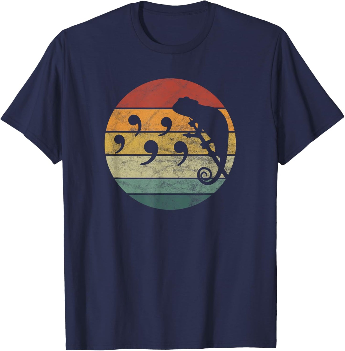 Comma Chameleon T-Shirt - T-Shirt | Navy