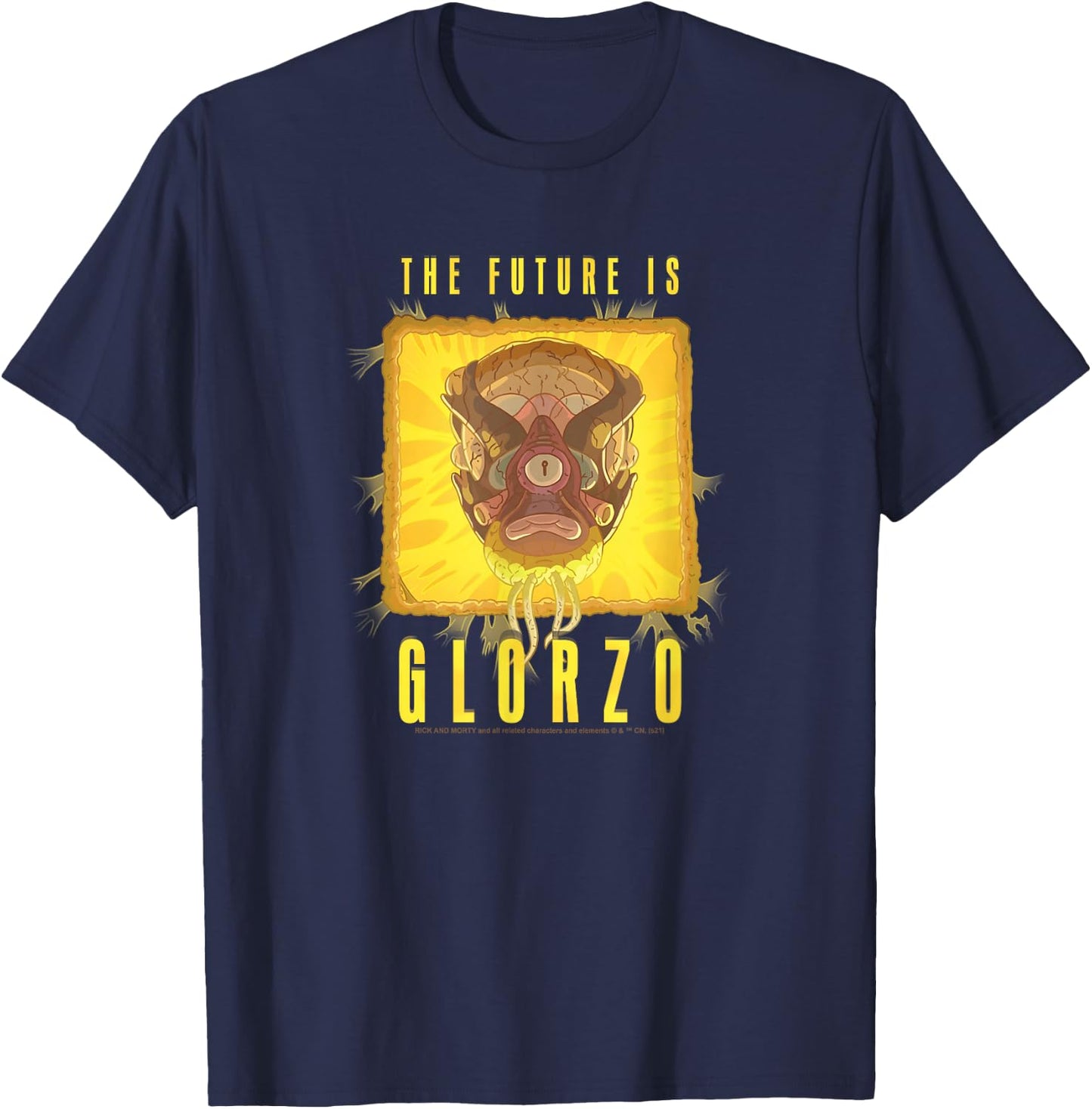 Rick and Morty Future is Glorzo T-Shirt - T-Shirt | Navy