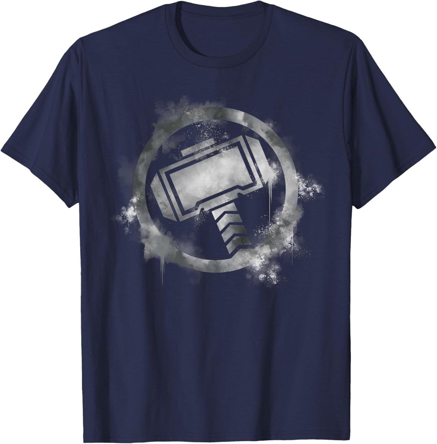 Marvel Avengers Endgame Thor Spray Paint Logo T-Shirt - T-Shirt | Navy