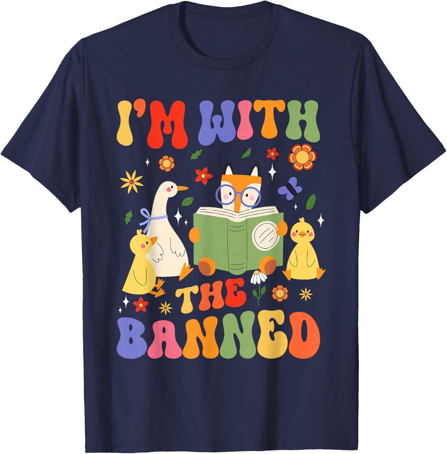 Banned Books I'm With The Banned T-Shirt - T-Shirt | Navy