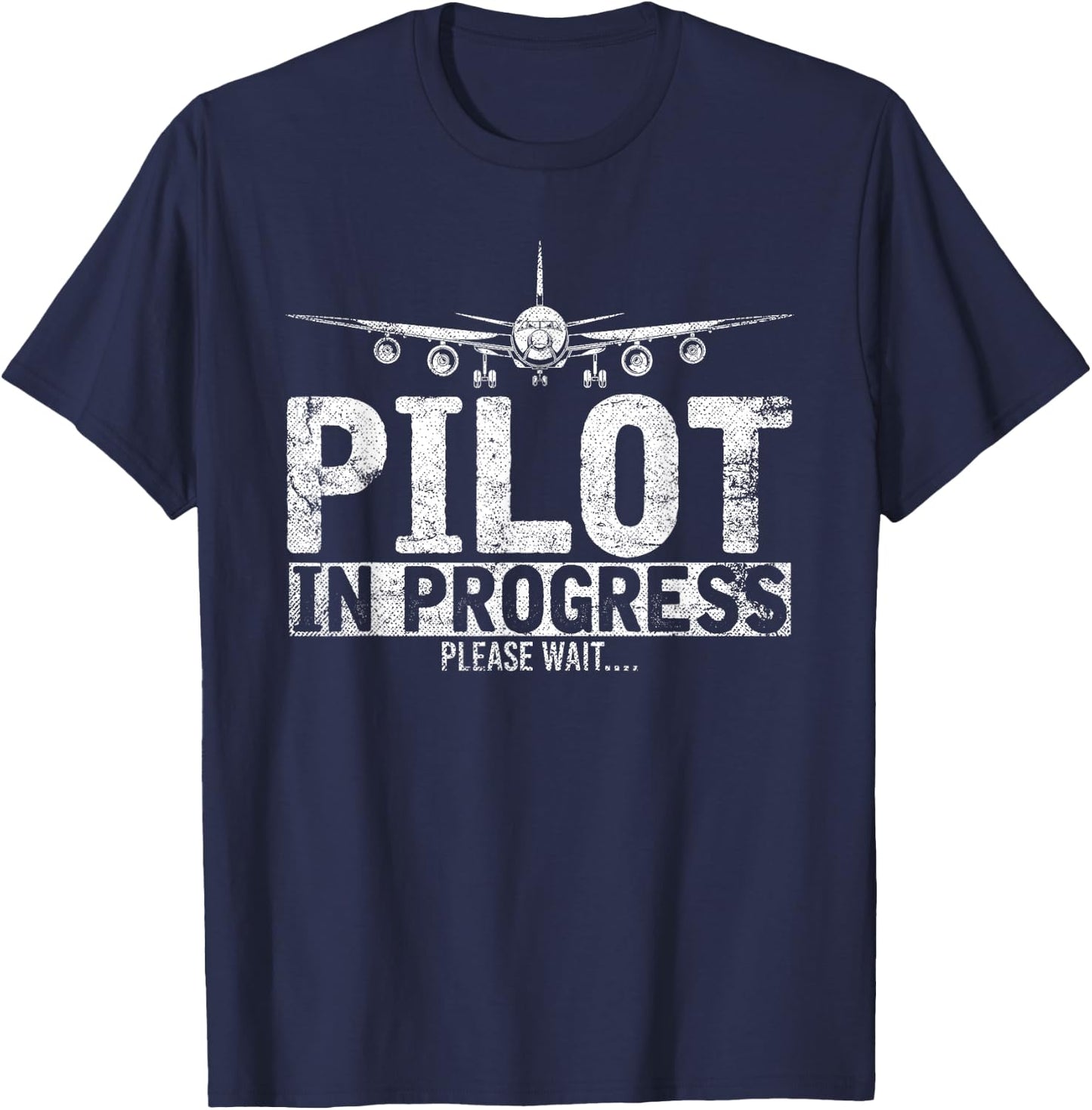 Pilot in Training Please Wait Funny Gift Pilot T-Shirt - T-Shirt | Navy