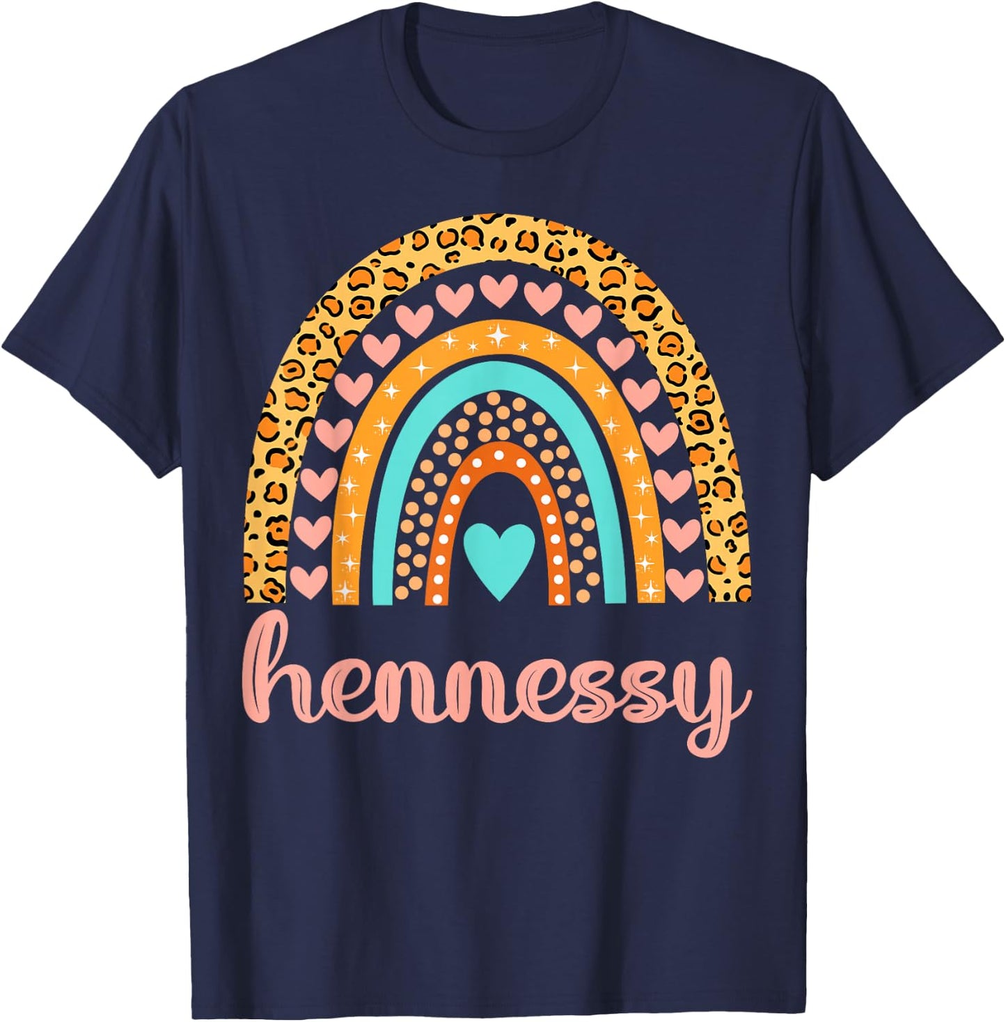 Hennessy Hennessy Name Birthday Shirt Gift T-Shirt - T-Shirt | Navy