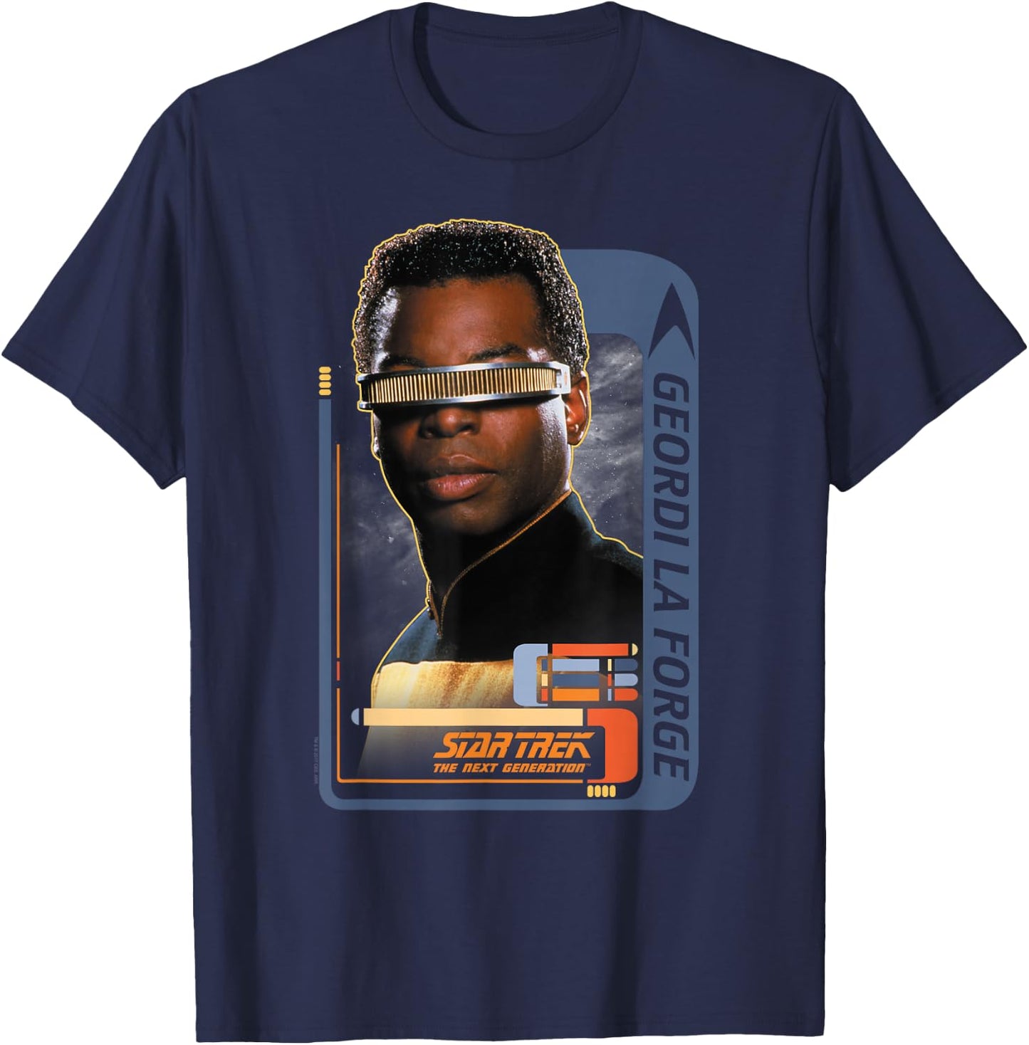 Star Trek Geordi Laforge T-Shirt - T-Shirt | Navy