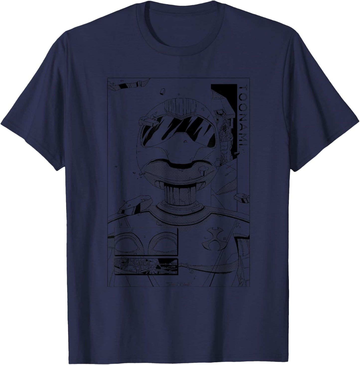 Adult Swim Toonami T.O.M. Rubble T-Shirt - T-Shirt | Navy