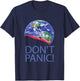 Don't Panic Red Electric Car and Starman Into Space T-Shirt - T-Shirt | Navy
