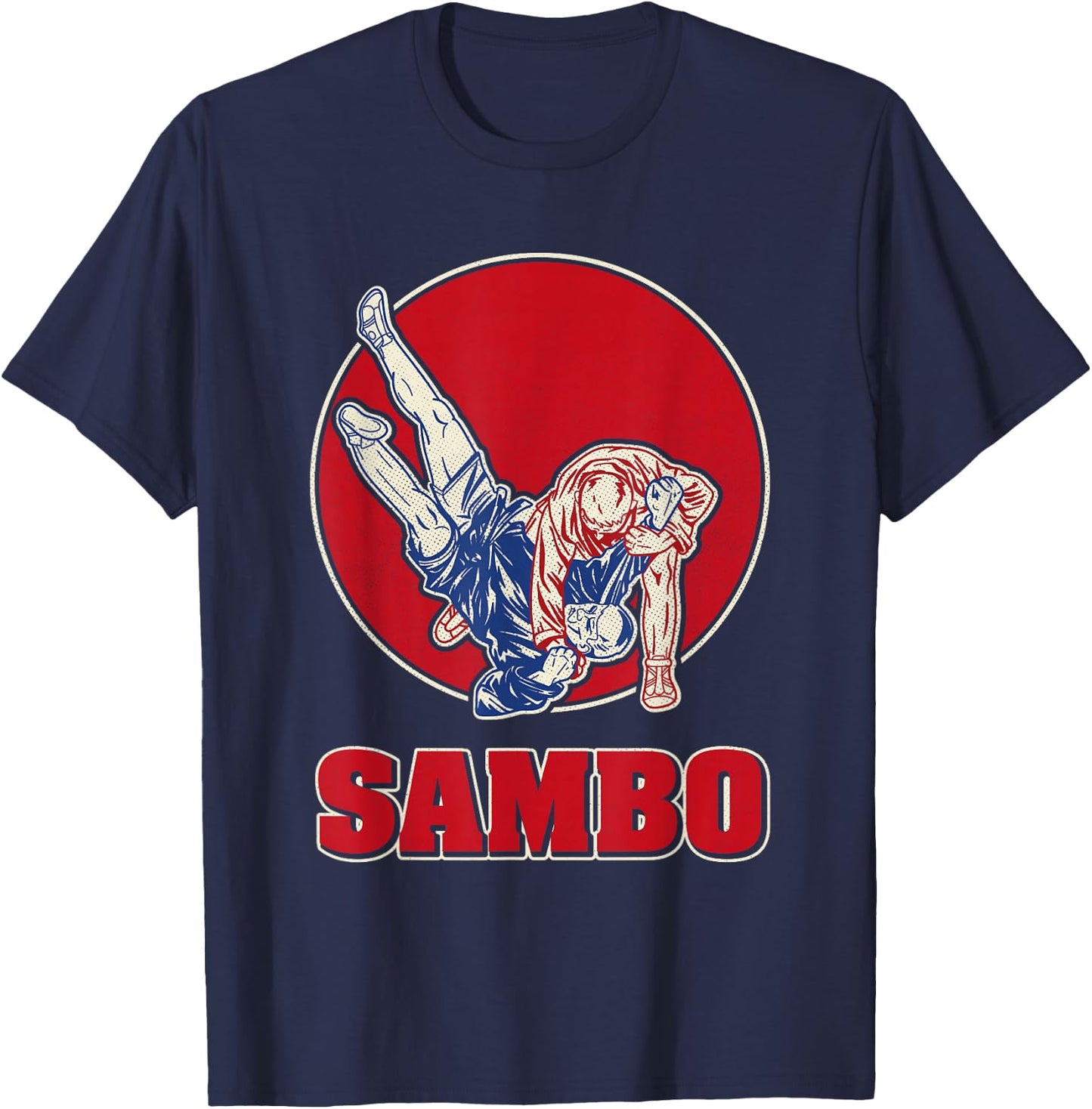 Sambo Rings Martial Arts Russia Soviet Union Martial Arts T-Shirt - T-Shirt | Navy
