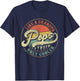 Pops Like a Grandpa Only Cooler Vintage Retro Pops Dad T-Shirt - T-Shirt | Navy