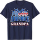 Proud Air Force Grandpa Shirt Grandparents Day USA Military T-Shirt - T-Shirt | Navy