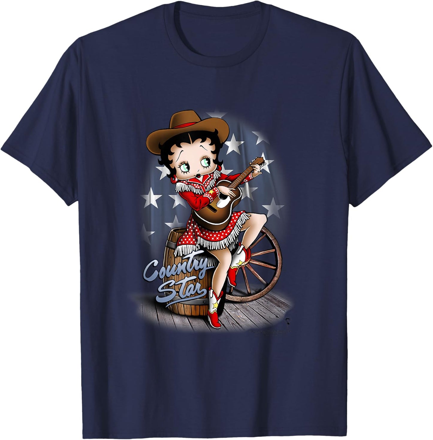 Betty Boop Country Star T-Shirt - T-Shirt | Navy