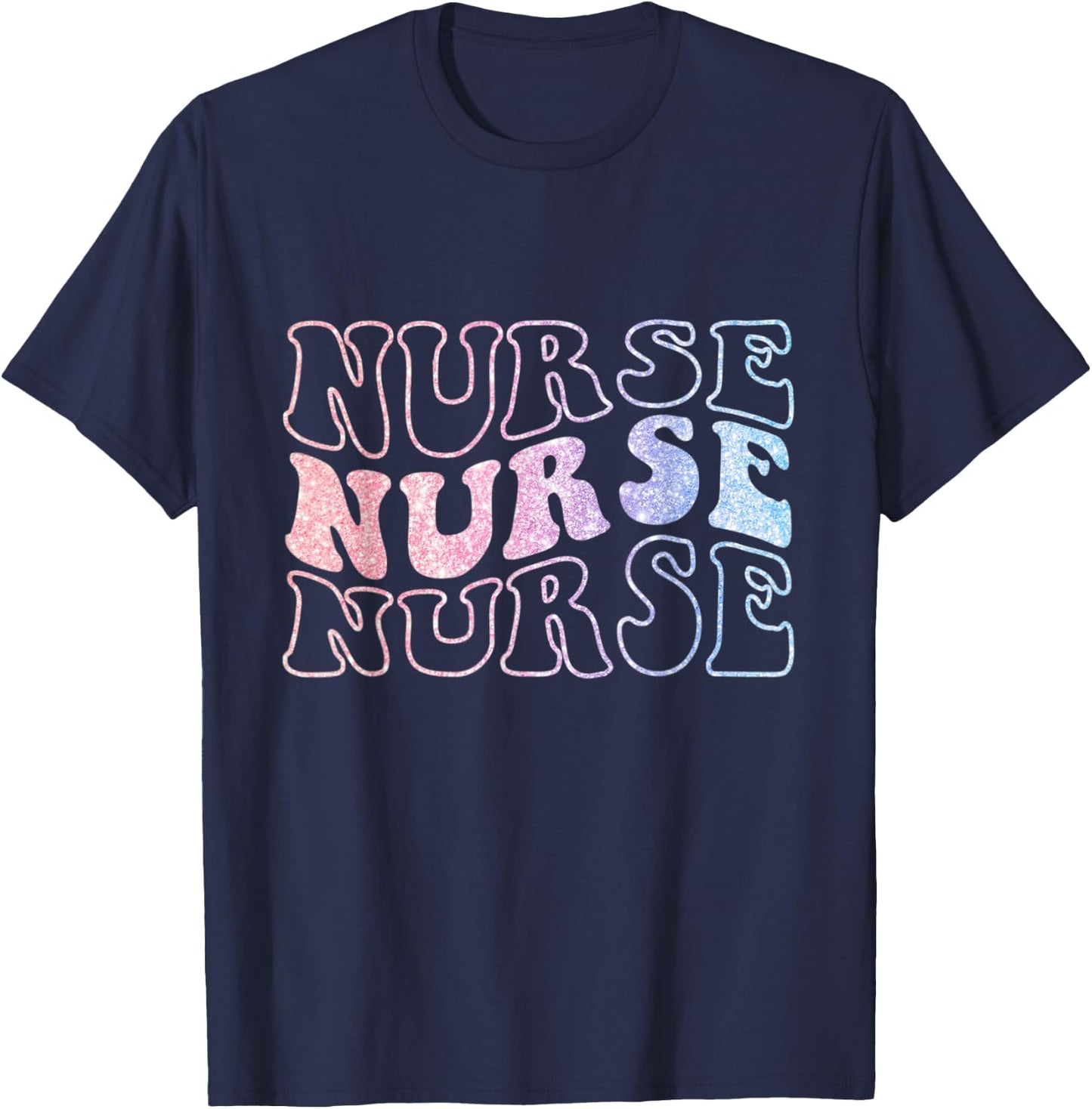Retro Future Nurse Life For Registered Nurse Nurse's Day T-Shirt - T-Shirt | Navy