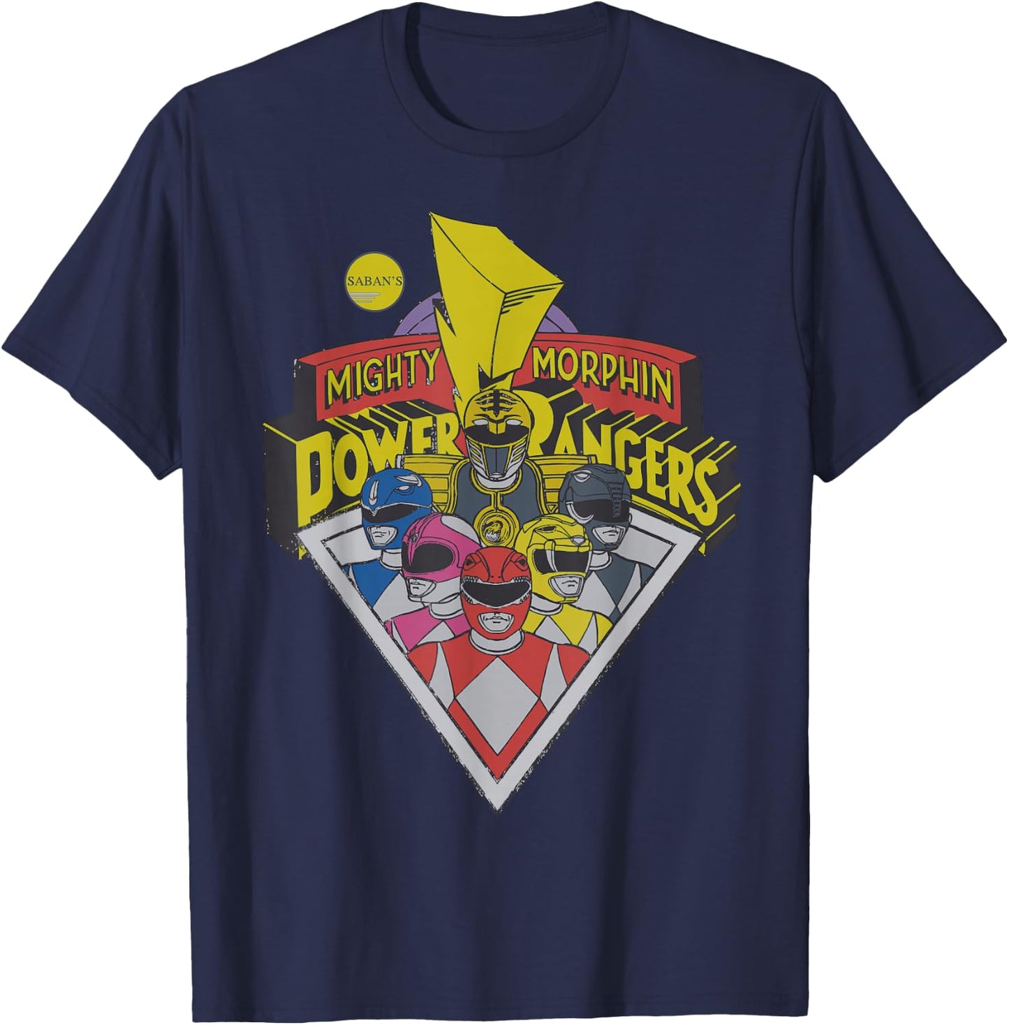 Power Rangers Logo Group T-Shirt - T-Shirt | Navy