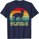 Funny Vintage Best Sphynx Cat Dad Ever Father's Day Men T-Shirt - T-Shirt | Navy