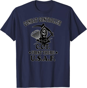 U.S.A.F. CCT Combat Controller (Back Design) T-Shirt - T-Shirt | Navy