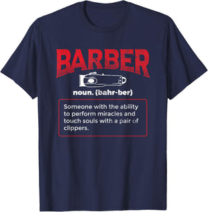 Barber Meaning Hairdresser T-Shirt - T-Shirt | Navy