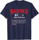 Barber Meaning Hairdresser T-Shirt - T-Shirt | Navy