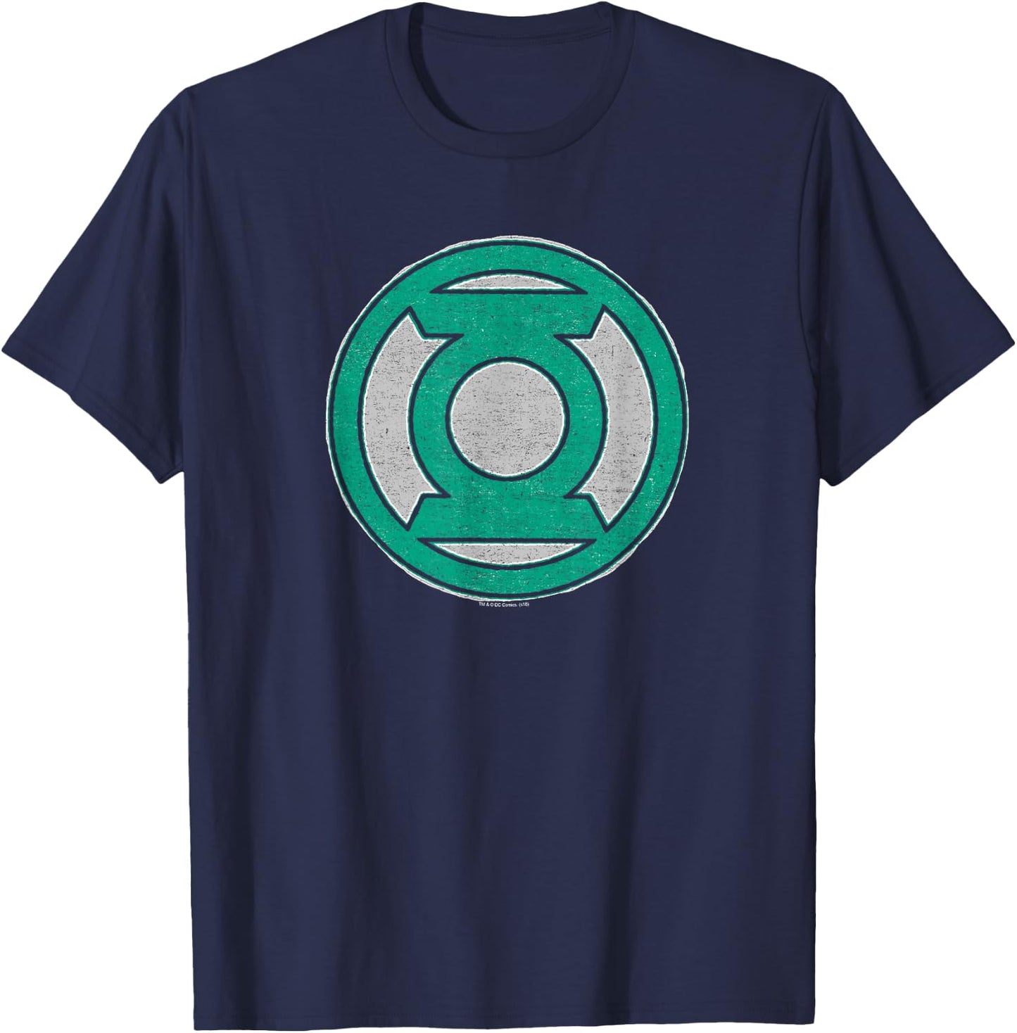 Green Lantern Hand Me Down Black T-Shirt - T-Shirt | Navy